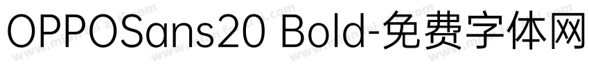 OPPOSans20 Bold字体转换